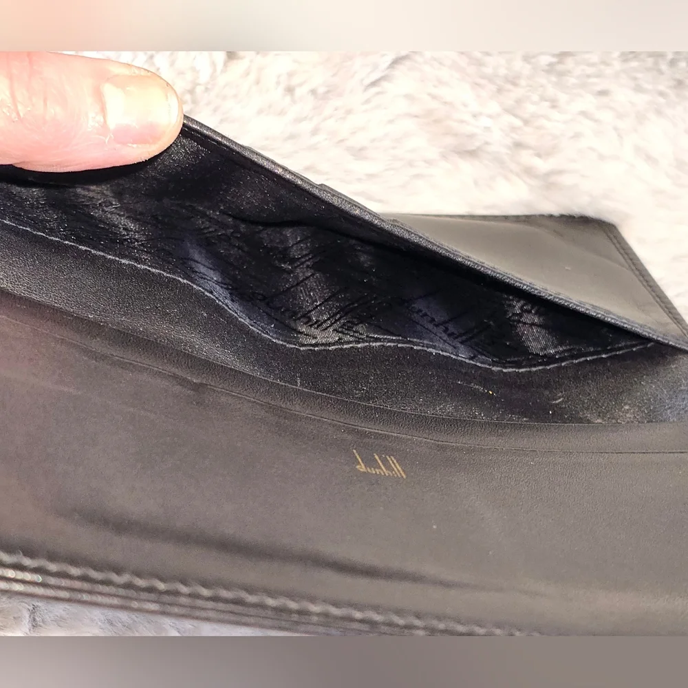 Dunhill Coat Black‎ Leather Wallet